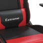 vidaXL Silla gaming de masaje cuero sintético negro y rojo vidaXL Silla gaming de masaje cuero sintético negro y rojo