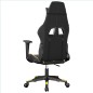 vidaXL Silla gaming de masaje cuero sintético negro y dorado vidaXL Silla gaming de masaje cuero sintético negro y dorado