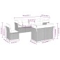 vidaXL Set sofás de jardín 8 piezas y cojines ratán sintético marrón
