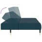 vidaXL Sofá cama de 2 plazas terciopelo azul vidaXL Sofá cama de 2 plazas terciopelo azul