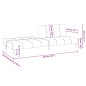 vidaXL Sofá cama de 2 plazas terciopelo azul vidaXL Sofá cama de 2 plazas terciopelo azul
