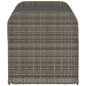 vidaXL Banco de almacenaje con cojín ratán sintético gris 115x51x52 cm vidaXL Banco de almacenaje con cojín ratán sintético gris 115x51x52 cm