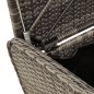 vidaXL Banco de almacenaje con cojín ratán sintético gris 115x51x52 cm vidaXL Banco de almacenaje con cojín ratán sintético gris 115x51x52 cm