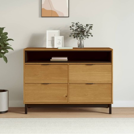 vidaXL Cómoda FLAM madera maciza de pino 110x40x80 cm