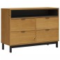 vidaXL Cómoda FLAM madera maciza de pino 110x40x80 cm vidaXL Cómoda FLAM madera maciza de pino 110x40x80 cm