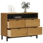 vidaXL Cómoda FLAM madera maciza de pino 110x40x80 cm vidaXL Cómoda FLAM madera maciza de pino 110x40x80 cm