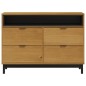 vidaXL Cómoda FLAM madera maciza de pino 110x40x80 cm vidaXL Cómoda FLAM madera maciza de pino 110x40x80 cm