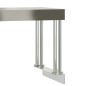 vidaXL Mesa de trabajo para cocina con estante acero inox 110x55x120cm vidaXL Mesa de trabajo para cocina con estante acero inox 110x55x120cm