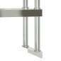 vidaXL Mesa de trabajo para cocina con estante acero inox 110x30x150cm vidaXL Mesa de trabajo para cocina con estante acero inox 110x30x150cm