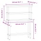vidaXL Mesa de trabajo para cocina con estante acero inox 110x30x150cm vidaXL Mesa de trabajo para cocina con estante acero inox 110x30x150cm