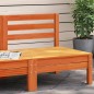 vidaXL Sofá de jardín sin reposabrazos madera maciza pino marrón cera vidaXL Sofá de jardín sin reposabrazos madera maciza pino marrón cera