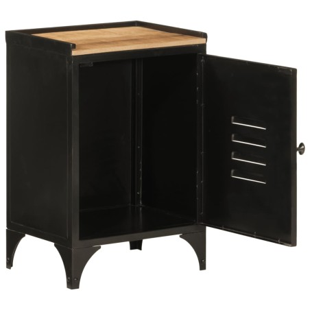 vidaXL Mueble de baño hierro y madera maciza de mango 40x30x60 cm
