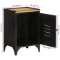vidaXL Mueble de baño hierro y madera maciza de mango 40x30x60 cm vidaXL Mueble de baño hierro y madera maciza de mango 40x30x60 cm
