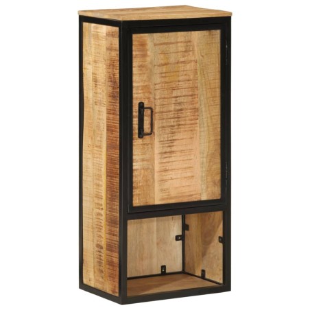 vidaXL Mueble de baño madera maciza de mango y hierro 40x27x90 cm