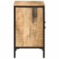 vidaXL Mueble de baño madera maciza de mango y hierro 55x35x60 cm