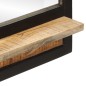 vidaXL Espejo con estantes madera maciza de mango y vidrio 80x8x55 cm vidaXL Espejo con estantes madera maciza de mango y vidrio 80x8x55 cm