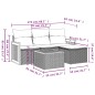 vidaXL Set de muebles de jardín 5 pzas y cojines ratán sintético negro vidaXL Set de muebles de jardín 5 pzas y cojines ratán sintético negro