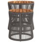 vidaXL Mesas auxiliares jardín 2 pzas superficie de madera ratán gris vidaXL Mesas auxiliares jardín 2 pzas superficie de madera ratán gris