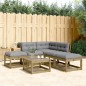 vidaXL Set de sofás jardín 5 pzas con cojines madera pino impregnada vidaXL Set de sofás jardín 5 pzas con cojines madera pino impregnada