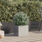 vidaXL Jardinera de acero inoxidable plateado 32x30x29 cm vidaXL Jardinera de acero inoxidable plateado 32x30x29 cm