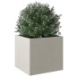 vidaXL Jardinera de acero inoxidable plateado 32x30x29 cm vidaXL Jardinera de acero inoxidable plateado 32x30x29 cm