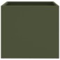 vidaXL Jardinera de acero laminado en frío verde oliva 32x30x29 cm vidaXL Jardinera de acero laminado en frío verde oliva 32x30x29 cm