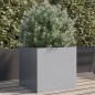 vidaXL Jardinera de acero galvanizado plateado 42x40x39 cm vidaXL Jardinera de acero galvanizado plateado 42x40x39 cm