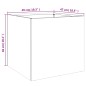 vidaXL Jardineras 2 unidades acero laminado en frío blanco 49x47x46 cm vidaXL Jardineras 2 unidades acero laminado en frío blanco 49x47x46 cm