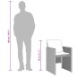 vidaXL Set comedor jardín 7 pzas y cojines ratán sintético gris claro vidaXL Set comedor jardín 7 pzas y cojines ratán sintético gris claro