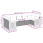 vidaXL Set de sofás de jardín 7 piezas con cojines ratán PE gris vidaXL Set de sofás de jardín 7 piezas con cojines ratán PE gris