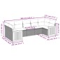 vidaXL Set sofás de jardín 7 piezas y cojines ratán sintético beige vidaXL Set sofás de jardín 7 piezas y cojines ratán sintético beige