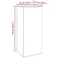 vidaXL Jardinera de acero galvanizado plateado 32x27,5x75 cm vidaXL Jardinera de acero galvanizado plateado 32x27,5x75 cm