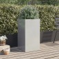 vidaXL Jardinera de acero inoxidable plateado 42x38x75 cm vidaXL Jardinera de acero inoxidable plateado 42x38x75 cm