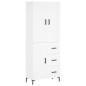 vidaXL Aparador alto madera contrachapada blanco 69,5x34x180 cm vidaXL Aparador alto madera contrachapada blanco 69,5x34x180 cm