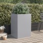 vidaXL Jardinera de acero galvanizado plateado 52x48x75 cm vidaXL Jardinera de acero galvanizado plateado 52x48x75 cm