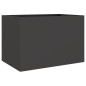 vidaXL Jardinera de acero laminado en frío negro 62x40x39 cm vidaXL Jardinera de acero laminado en frío negro 62x40x39 cm