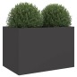 vidaXL Jardinera de acero laminado en frío negro 62x40x39 cm vidaXL Jardinera de acero laminado en frío negro 62x40x39 cm