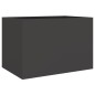 vidaXL Jardinera de acero laminado en frío negro 62x40x39 cm vidaXL Jardinera de acero laminado en frío negro 62x40x39 cm