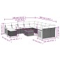 vidaXL Set de sofás de jardín 12 pzas con cojines ratán sintético gris vidaXL Set de sofás de jardín 12 pzas con cojines ratán sintético gris