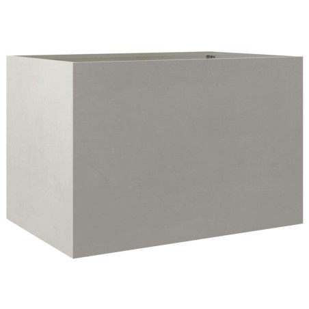 vidaXL Jardinera de acero inoxidable plateado 62x47x46 cm