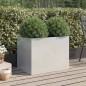 vidaXL Jardinera de acero inoxidable plateado 62x47x46 cm