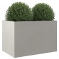 vidaXL Jardinera de acero inoxidable plateado 62x47x46 cm
