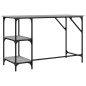 vidaXL Escritorio metal y madera ingeniería gris Sonoma 120x50x75 cm