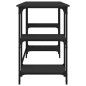 vidaXL Escritorio de metal y madera de ingeniería negro 140x50x75 cm vidaXL Escritorio de metal y madera de ingeniería negro 140x50x75 cm