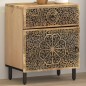 vidaXL Mesita de noche madera maciza de mango 50x33x60 cm vidaXL Mesita de noche madera maciza de mango 50x33x60 cm