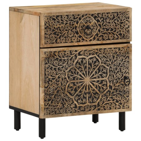 vidaXL Mesita de noche madera maciza de mango 50x33x60 cm