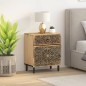 vidaXL Mesita de noche madera maciza de mango 50x33x60 cm vidaXL Mesita de noche madera maciza de mango 50x33x60 cm