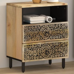 vidaXL Mesita de noche madera maciza de mango 50x33x60 cm