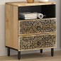 vidaXL Mesita de noche madera maciza de mango 50x33x60 cm vidaXL Mesita de noche madera maciza de mango 50x33x60 cm