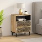 vidaXL Mesita de noche madera maciza de mango 50x33x60 cm vidaXL Mesita de noche madera maciza de mango 50x33x60 cm
